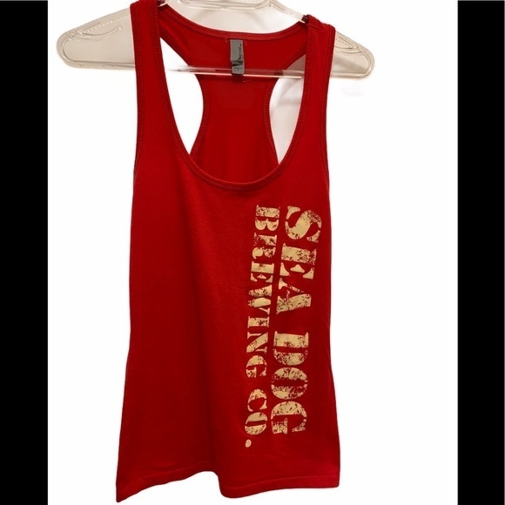 Next Level Red Racerback Top Size S